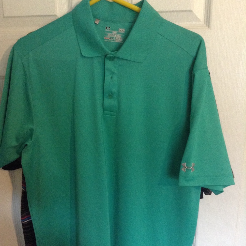 Green Under Armour polo. NWOT